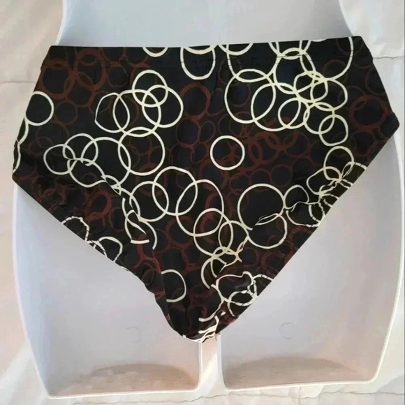 I.N.C. Womens Swimwear Black Brown White Bikini bottom NEW Size 14 & 10 - Picture 4 of 4